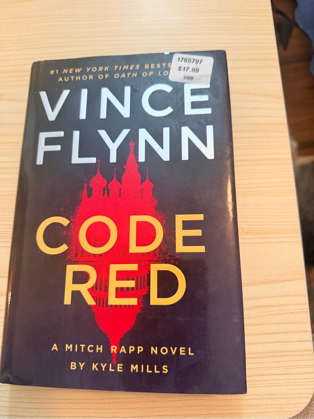 "Code Red" Hardcover Novel - Red & Black